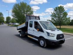 2019 FORD TRANSIT 350 TDCI 130BHP L3H1 LWB CREW CAB TIPPER - 41K MILES