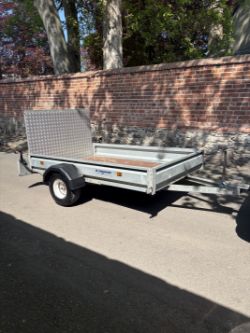 INDESPENSION 8X5 UNBRAKED TRAILER SINGLE AXLE (NO VAT ON HAMMER)