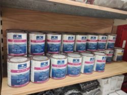 ROBERLO DICROM - CAR PAINT - BASE COATS - MIXED COLOURS - NEW TINS FULL - JOBLOT OF 41