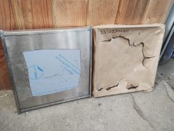 JOBLOT OF 2 - STAINLESS STEEL ACCESS HATCHES - 330 X 330 X 40MM