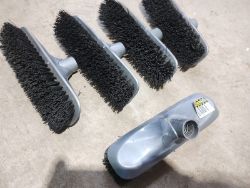 JOBLOT OF 5 - GORILLA BROOM SCRUB BRUSH HEADS - UNIVERSAL FIT - NEW
