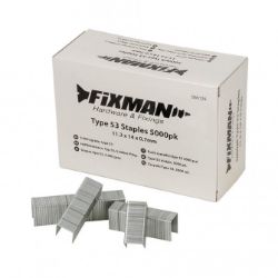 APPROX 1441 PIECES OF FIXMAN TYPE 53 STAPLES 5000PK 11.25 X 14 X 0.75MM
