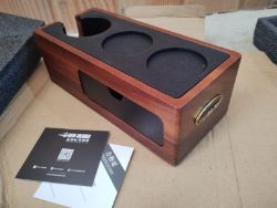 MHW-3 BOMBER ESPRESSO TAMPER STATION, WOOD, NEW.