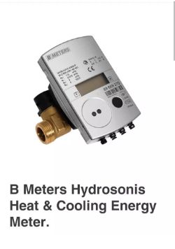 JOBLOT OF 22- B METERS HYDROSONIS HEAT & COOLING ENERGY METERS 3/4