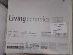 JOBLOT 12 TILES - FLOOR / WALL TILES BEREN LIGHT GREY LIVING CERAMICS 60 X 60CM 4.28SQM
