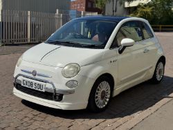 2008 FIAT 500 SPORT 1.4 PETROL MANUAL – WHITE – 105K MILES >>--NO VAT ON HAMMER--<<