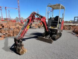 2015 BOBCAT E17 1.7T MINI EXCAVATOR >>--NO VAT ON HAMMER--<<