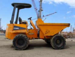 2014 THWAITES 6 TON DUMPER – DEUTZ ENGINE – ROLL BAR – 4,200KG