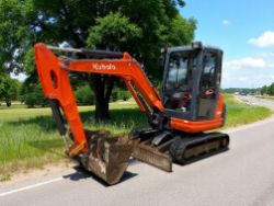 2015 KUBOTA KX71-3 – 2.8 TONNE EXCAVATOR WITH 3 BUCKETS