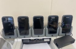 8 X HONEYWELL CT50 HANDHELD SCANNER COMES WITH 5-PORT CHARGING DOCK