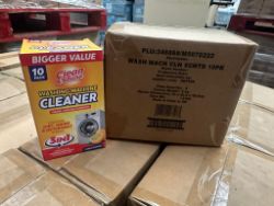 PALLET OF CLEAN AND SHINE WASHING MACHINE CLEANER 10PACK