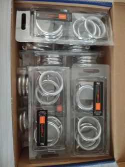 12 X 6 NEO RINGS CHROME 28MM - RRP £6 PU