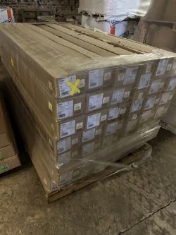 400 X HARRISON DRAPE FAUX WOOD VENETIAN BLINDS - WHITE 50MM SLAT 180CM WIDTH - RRP £48800