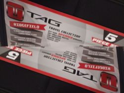 JOBLOT OF 10 SETS OF GENUINE TAG RIDGEFIELD BLACK 5 PIECE TRAVEL SET