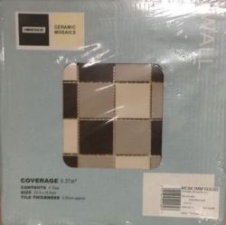 119 PKS MOCHA MIX MOSAIC WALL TILES 30.5X30.5CM.