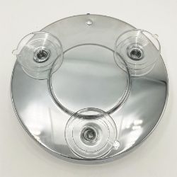 20 X COSMETIC VANITY MIRRORS 15CM WITH LED LIGHTS & SUCTION CUPS