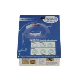1,346 PACKS CLEAR PLASTIC, EYEBROW SHAPING STENCIL -6 STYES PER PACK -TOTAL RRP £ 1,009.50TAL RRP
