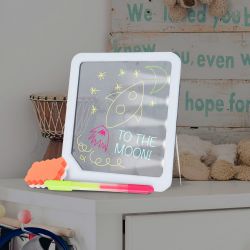 75 X LED LIGHT UP NEON DRAWING BOARD WITH PENS FOR KIDS TOY - RRP £375
