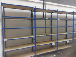 METAL/WOODEN COMMERCIAL,STORAGE WAREHOUSE RACKING SHELVING HEAVY DUTY USED REP: £3500