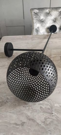 CHELSOM HARLEQUIN CEILING /WALL LIGHT BLACK METAL NEW