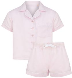250 X PINK LADIES SATIN BRUSHED BACK SHORT PYJAMAS