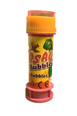 PACK OF 100 DINOSAUR BUBBLE BOTTLES - FUN BUBBLE SOLUTION FOR KIDS