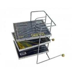 624 X 12 CD RACK TOWER SLIVER MATT (96)