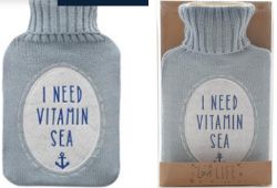 335 UNITS X ‘I NEED VITAMIN SEA’ HOT WATER BOTTLE