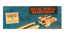SET OF 120 METAL PENCIL SHARPENERS - DUAL SHARPENER (5 BOXES OF 24 PIECES EACH)