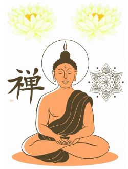 1000 X WALL DECO TATTOO- BUDDHA (15)