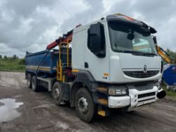 2011 RENAULT KERAX 430DCI 8X4 GRAB WAGON – ATLAS PALFINGER CRANE