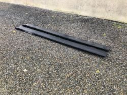 UNUSED 10FT FORKLIFT EXTENSION FORKS (BLACK)