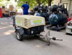 DOOSAN 7/41+ ROAD TOWABLE COMPRESSOR – 141 CFM – YANMAR DIESEL