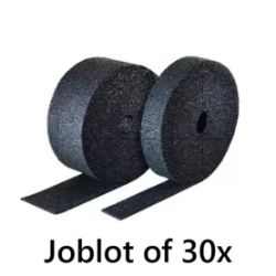 JOBLOT OF 30X JCW ACOUSTICS ISOLATION STRIP 5MM X 70MM X 10M ROLL THICK RUBBER BLACK
