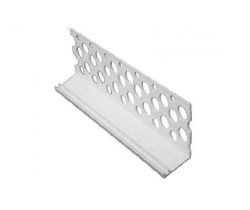 150PCS RENDER BELLCAST DRIP BEAD 19MM - LENGTH 2.5M - WHITE - CATNIC PDB19/2.5WH