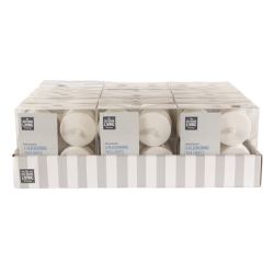 288 PCS BRAND NEW HOME LIVING STOCK TO CLEAR SET OF 4 6CM WHITE BATTERY OPERATED LARGE TEA LIGHTS