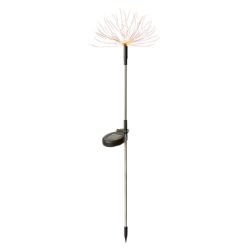 24 PCS NEW STOCK OF GARDEN SUMMER PRODUCTS TO CLEAR -96 LED SOLAR FIREWORKS GARDEN STAKE WARM WHITE