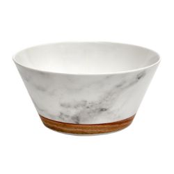 72 PCS NEW BRANDED KITCHEN CATERING PRODUCTS TO CLEAR- MELAMINE WOOD / MARBLE EFFECT BOWL