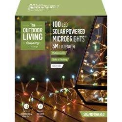 48 PCS NEW STOCK OF GARDEN SUMMER PRODUCTS TO CLEAR - 100 LED SOLAR PINWIRE STRING LIGHTS MULTI