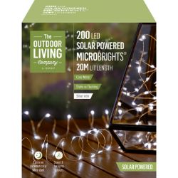48 PCS GARDEN SUMMER BRANDED STOCK TO CLEAR- SOLAR 200 LED LIGHTS MICROBRIGHTS -
