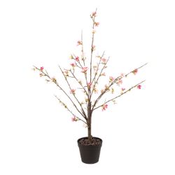 4 PCS BRAND NEW SUMMER HOME GARDEN STOCK TO CLEAR- 95CM ARTIFICIAL PEACH BLOSSOM TREE