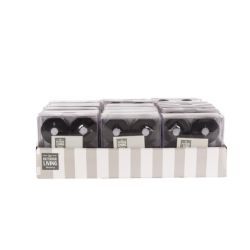 288 PCS BRAND NEW HOME LIVING STOCK TO CLEAR - SET OF 4 4CM BATTERY OPERATED BLACK TEA LIGHTS