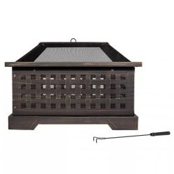 LA HACIENDA ARBOS FIREPIT OUTDOOR LOG BURNER GARDEN FIREPLACE PATIO HEATER