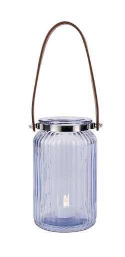 48 PCS NEW STOCK HOME LIVING BRANDED STOCK TO CLEAR- GLASS CANDLE HOLDER 11 LEATHER HANDLE LARGE