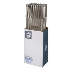48PCS GARDEN SUMMER BRANDED STOCK TO CLEAR- STAINLESS STEEL OIL STAKES -