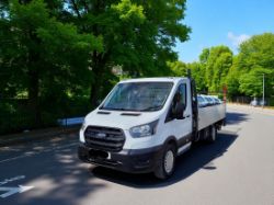 (ONLY 93K MILEAGE)** 2021 FORD TRANSIT 350 LEADER L4H1 XLWB DROPSIDE >>--NO VAT ON HAMMER--<<