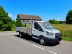 **(ONLY 39K MILEAGE)** 2021 FORD TRANSIT 350 LEADER TDCI – LWB RWD DROPSIDE >>--NO VAT ON HAMMER--<<