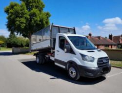 **(ONLY 38K MILEAGE)** 2021 FORD TRANSIT 350 LEADER 130BHP TDCI RWD TIPPER