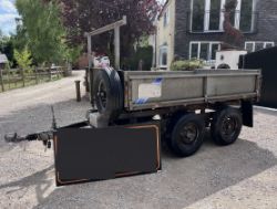 IFOR WILLIAMS TT85G ELECTRIC TIPPER TRAILER – 8FT X 5FT >>--NO VAT ON HAMMER--<<