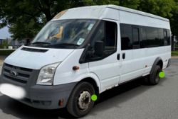 **(ONLY 48K MILEAGE)** 2010 FORD TRANSIT T450 MINIBUS – 2.4 DIESEL -17 SEATER – MANUAL